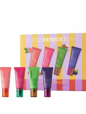4PC🍌Lip Need🍌BNIB LE OLE HENRIKSEN 4PC PASSPORT TO CHILL Mini Lip Set!$80Value